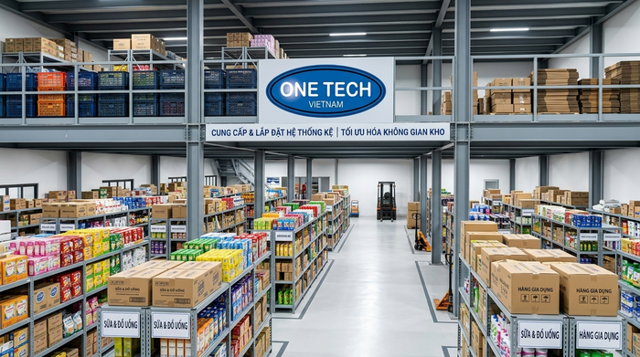Bố trí mezzanine kho hàng tiêu dùng Nghệ An Bố trí kệ sàn mezzanine cho kho hàng tiêu dùng tại Nghệ An