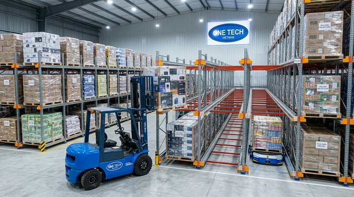 Mô hình vận hành kệ Radio Shuttle Nghệ An trong kho pallet