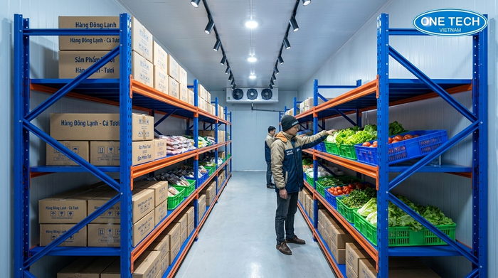 Kệ trung tải cho kho lạnh nhỏ Kệ trung tải dùng cho kho lạnh nhỏ tại Nghệ An