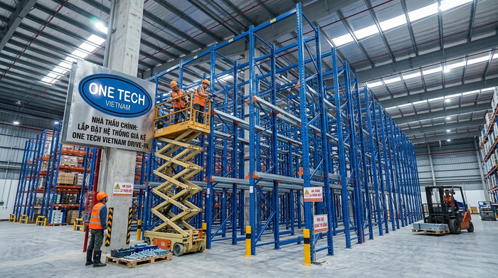 Lắp đặt kệ drive in tại Nghệ An Lắp đặt kệ drive in tại kho hàng ở Nghệ An