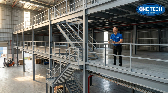 Nghiệm thu kệ sàn mezzanine Nghệ An Nghiệm thu hệ thống kệ sàn mezzanine Nghệ An sau lắp đặt