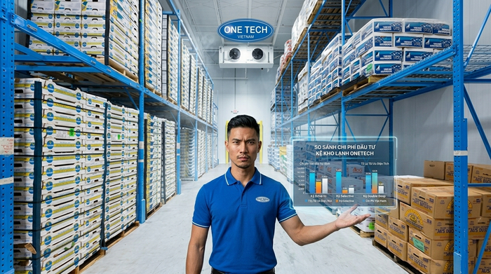 So sánh chi phí kệ kho lạnh So sánh chi phí đầu tư kệ kho lạnh theo từng phương án