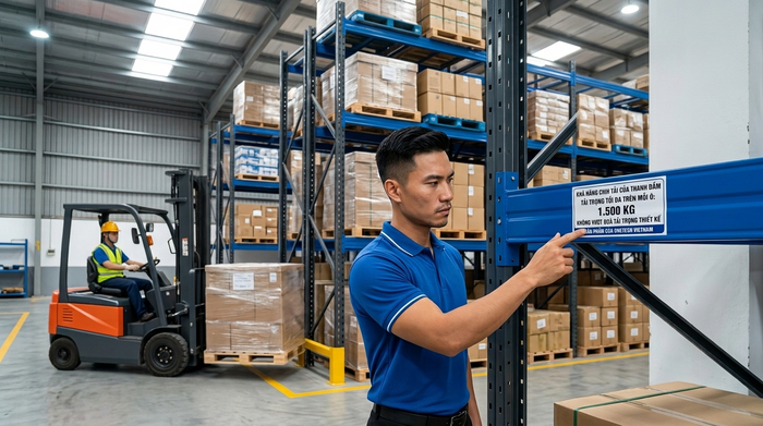 Sử dụng kệ pallet an toàn trong kho Lưu ý sử dụng kệ pallet an toàn trong kho hàng tại Nghệ An