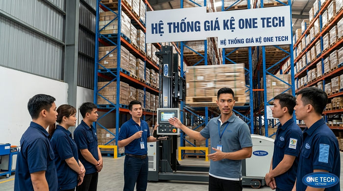 Đào tạo vận hành Stacker-Crane Nghệ An cho nhân sự kho