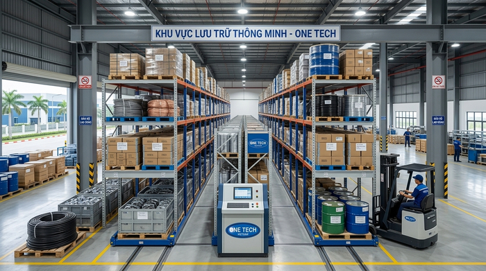 Kệ kho di động cho kho sản xuất tại Nam Cấm Nghệ An