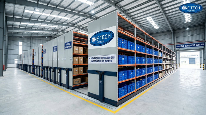 Kệ kho di động tại khu công nghiệp VSIP Nghệ An