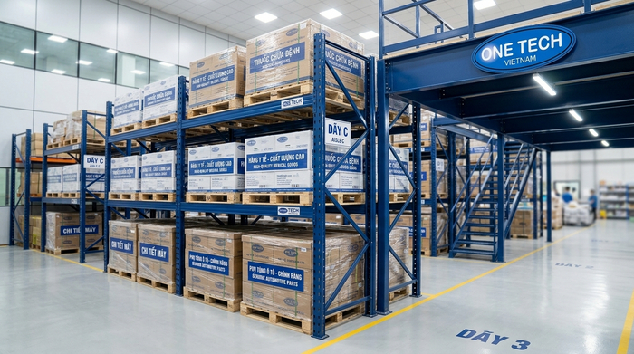 Kệ pallet racking trung tải tối ưu không gian kho