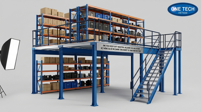 Kệ sàn Mezzanine tăng không gian lưu trữ