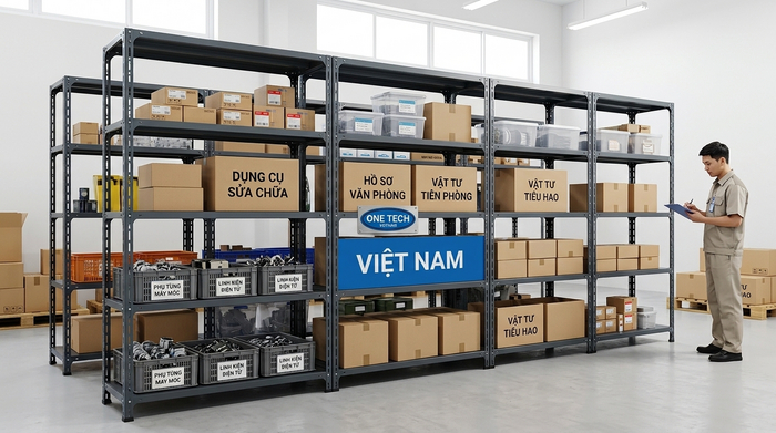 Kệ sắt V lỗ dùng cho kho phụ trợ và cửa hàng Kệ sắt V lỗ cho kho nhỏ tại Nghệ An
