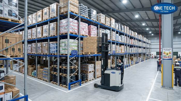 Kệ selective cho kho trung chuyển Nghệ An cần truy xuất nhanh pallet