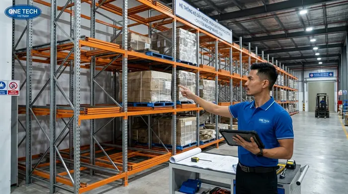 Quy trình khảo sát lắp đặt Kệ Push Back Nghệ An Khảo sát lắp đặt Kệ Push Back Nghệ An tại kho công nghiệp