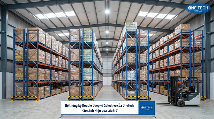 So sánh Kệ Double Deep và kệ Selective trong kho hàng Nghệ An