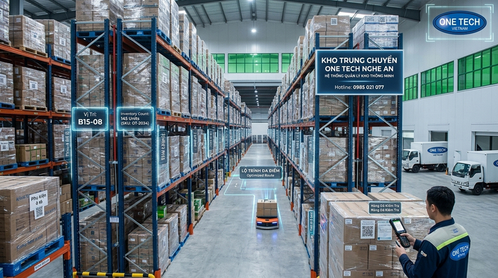 Ứng dụng WMS RFID trong quản lý kho trung chuyển Nghệ An