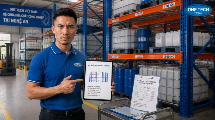 Báo giá kệ kho hóa chất Nghệ An Báo giá kệ kho hóa chất Nghệ An theo bản vẽ và tải trọng