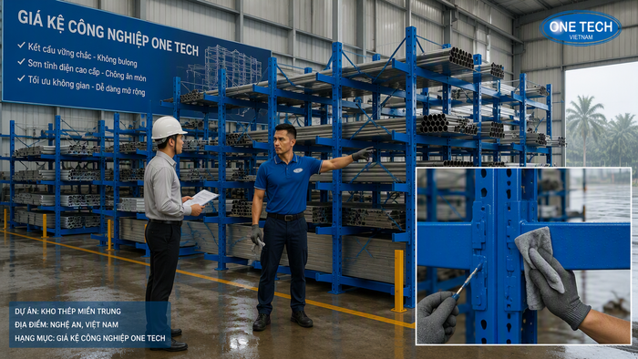 Bảo trì kệ để ống thép Nghệ An trong môi trường ẩm