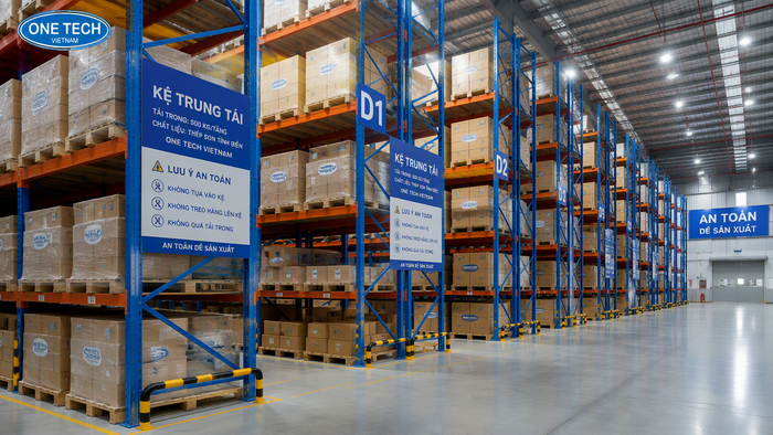 Kệ kho hàng công nghiệp tại Nghệ An tối ưu mật độ lưu trữ