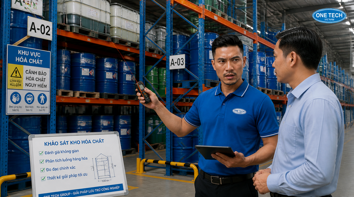 Khảo sát kho hóa chất Nghệ An Kỹ thuật khảo sát kho hóa chất tại Nghệ An trước khi thiết kế kệ