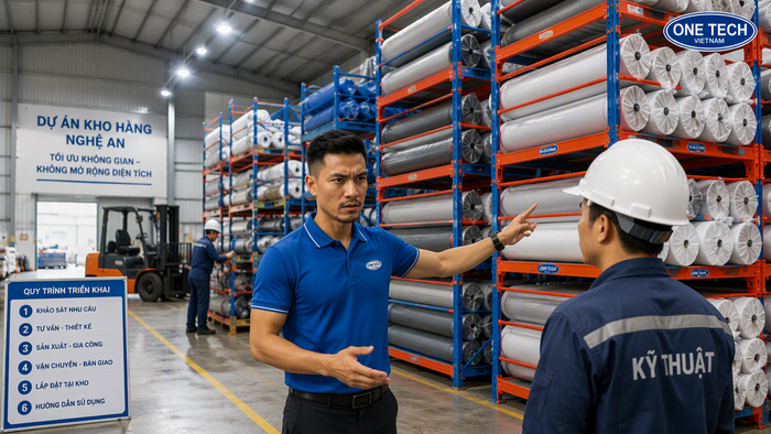Lắp đặt kệ xếp chồng Nghệ An tại kho hàng