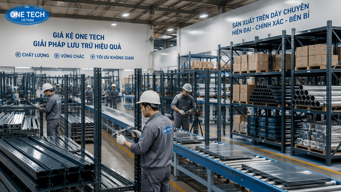Sản xuất kệ để ống thép tại nhà máy theo yêu cầu