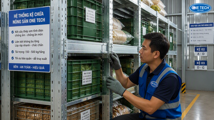 Bảo trì kệ kho nông sản trong điều kiện khí hậu Nghệ An