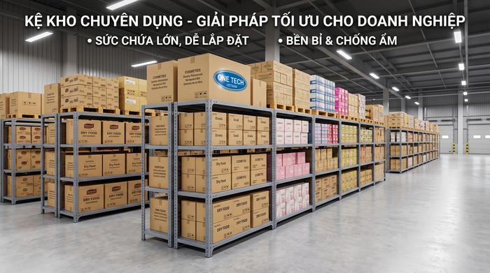 Kệ kho siêu thị Nghệ An tối ưu lưu trữ hàng tiêu dùng Kệ kho siêu thị Nghệ An trong kho hàng tiêu dùng tại khu vực Vinh
