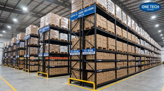 Quy trình lắp đặt kệ kho siêu thị Nghệ An Lắp đặt kệ kho siêu thị Nghệ An tại công trình